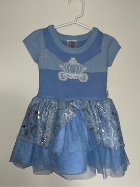Disney Light Blue & Silver Princess Tulle Dress